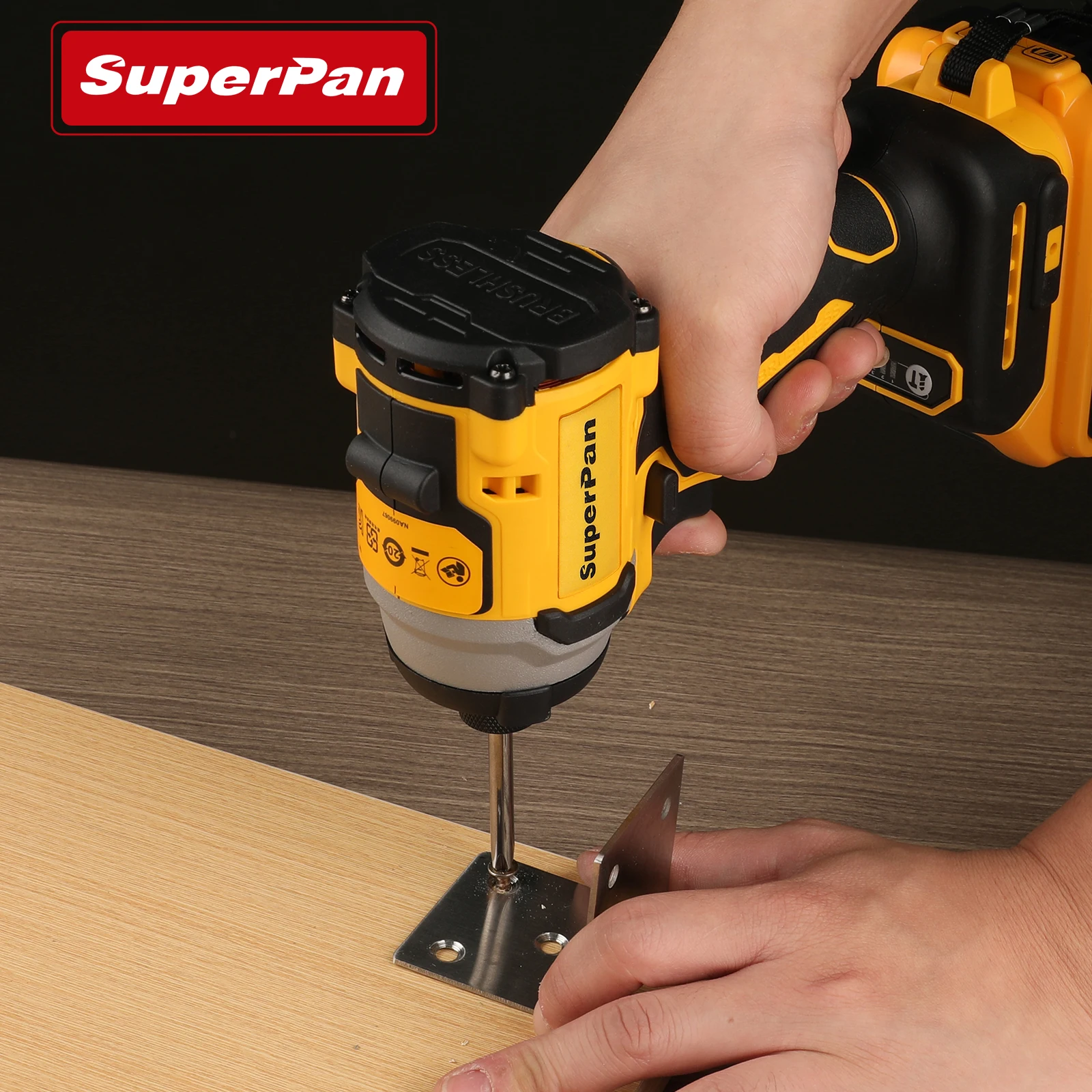 superpan DCF850 Impact Driver Electric Driver For Dewalt 20V Lithium Battery Brushless battery screwdrivers High Torque