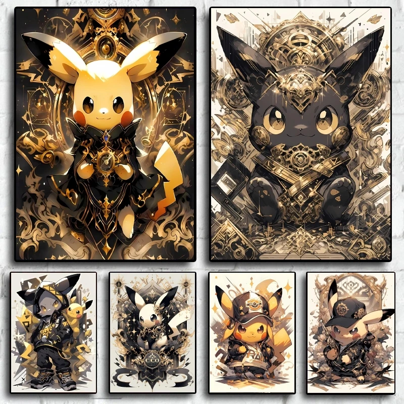 Resin Art Work - Obraz na płótnie Pokemon Pikachu, prezenty,