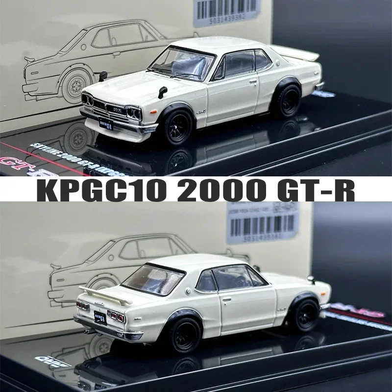 INNO 1:64 Skyline 2000 GTR KPGC10 Коллекционная Миниатюрная модель литая под давлением автомобиля цвета слоновой кости