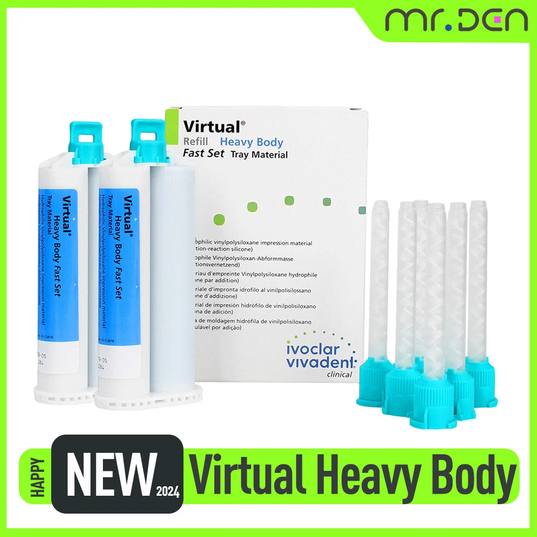 Virtual Refill Heavy Body High Consistency Printing Material/Edge Plastic/BPS 2:30min Rapid Curing/Heavy Body 2 * 50ml