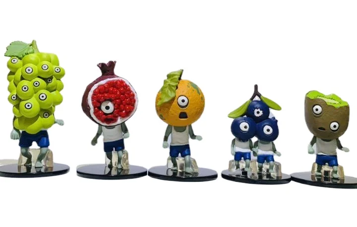 Capsule Toys Fruit Zombiey Ornaments T-ARTS Kiwi Grape Orange Pomegranate Blueberry Gashapon Out of Print Stock Funny Ornaments