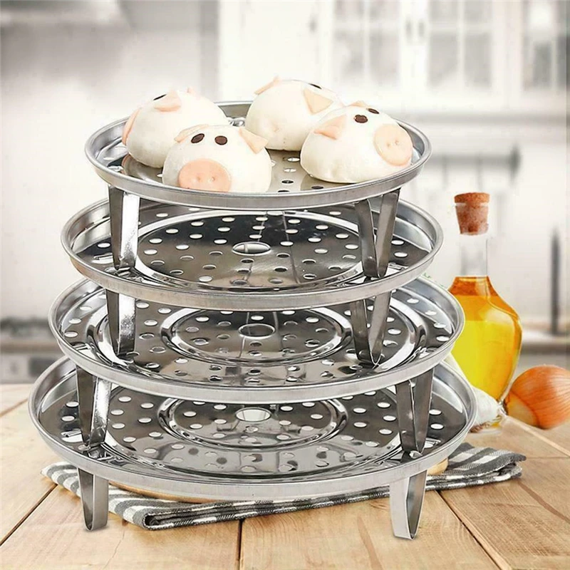 18-26CM Stainless Steel Steamer Rack Insert Stock Pot Steaming Tray Stand Cookware Tool bread Tray Kitchenware Cooking Tools