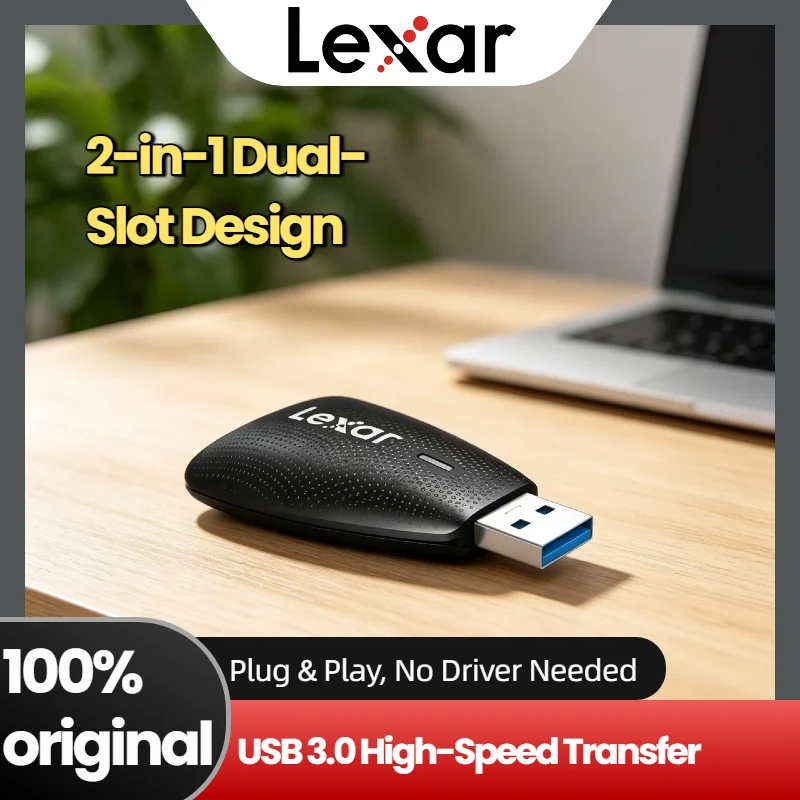 

Lexar SD MicroSD TF Card Reader USB 3.2 Type C for PC Laptop Smart microSD Memory Card Reader SD Adapter High Speed