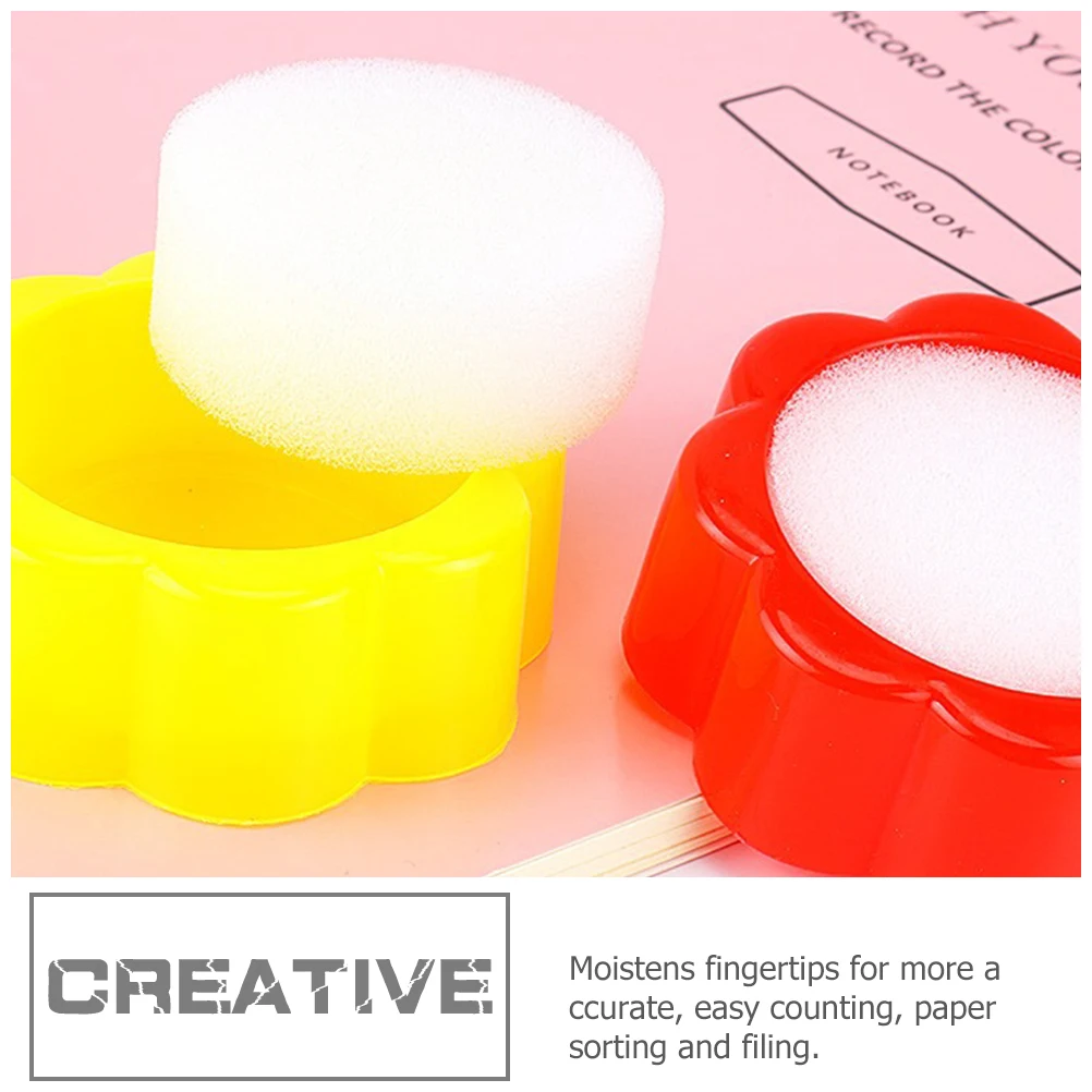 16Pcs Finger Wet Sponge Strong Non-Slip Counting Supply for Money Sorting Accounting Exam Use Long-Lasting Moistener Tool