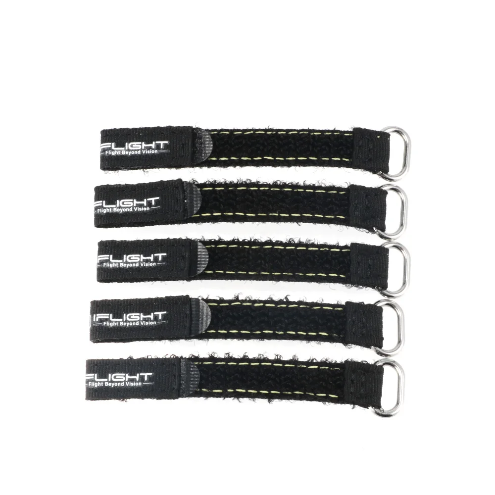 5 Stück 10X100mm / 10X130mm IFlight Magic Sticker Tape Nylon Lipo Akku-Gurtband Wiederverwendbarer Kabelbinder für FPV RC Akku – Detail 4