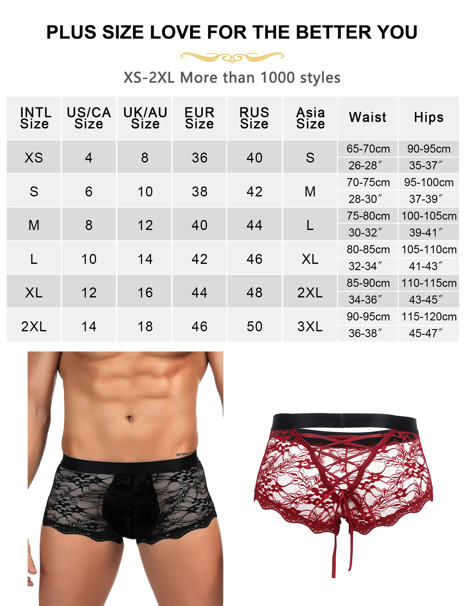 Comeondear Sexy Underwear Man Black Shorts Panties For Boxers Male Seamless Hot Erotic Strappy Lace Up Sissy Hollow Underwear