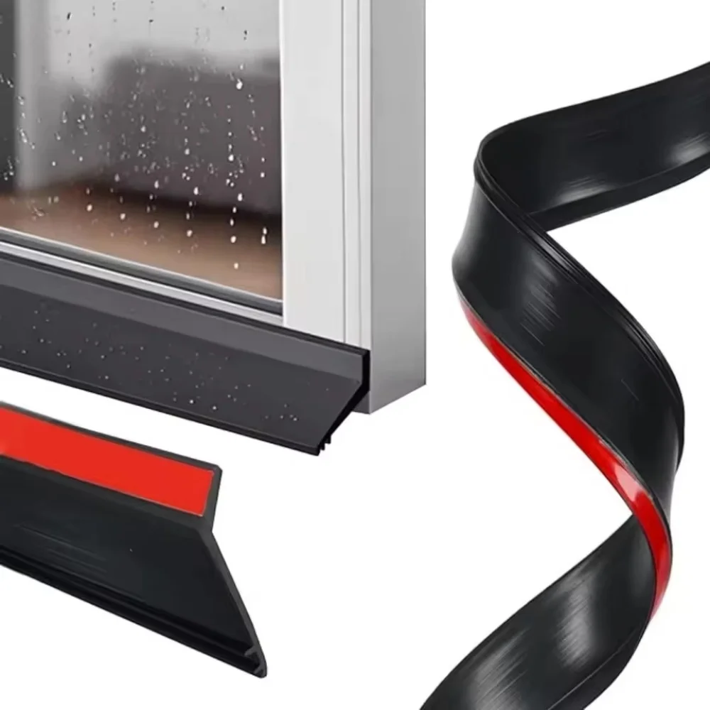 1PC  Window Water Blocking Bar BalconySelf Adhesive Waterproof Sealing Strip Home Window Edge Water Deflector Flashing Board