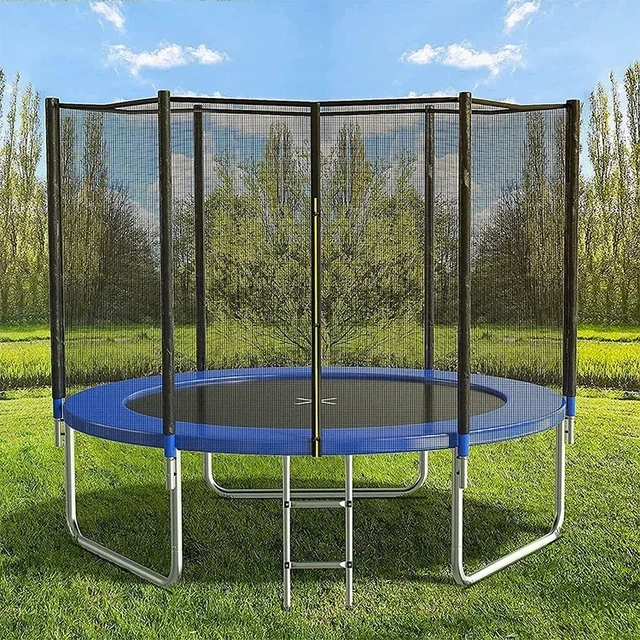Large round trampoline deals