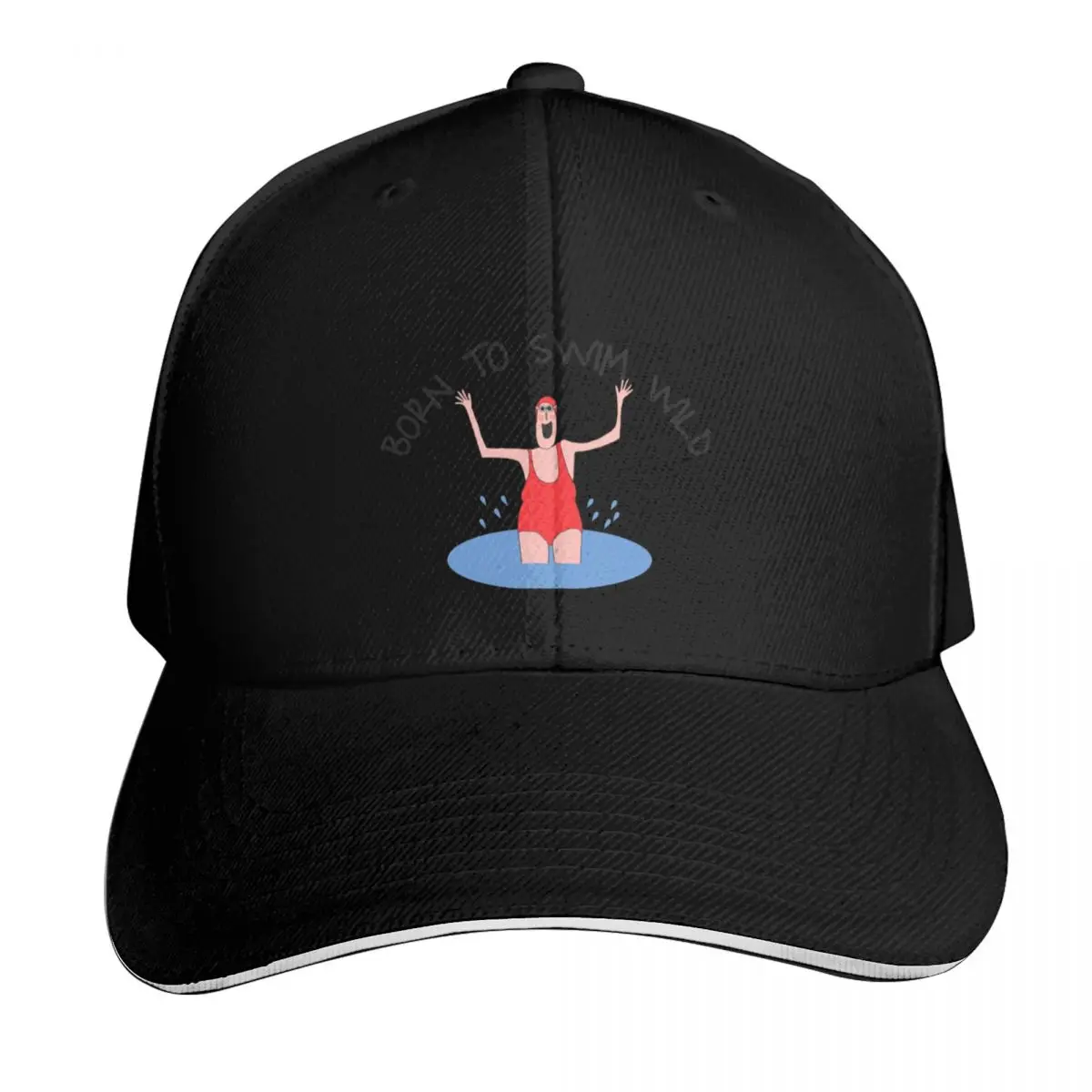 Gorra de béisbol Born To Swim Wild, gorra de lujo, gorra táctica militar, gorra Rave, gorras de lujo para hombre y mujer