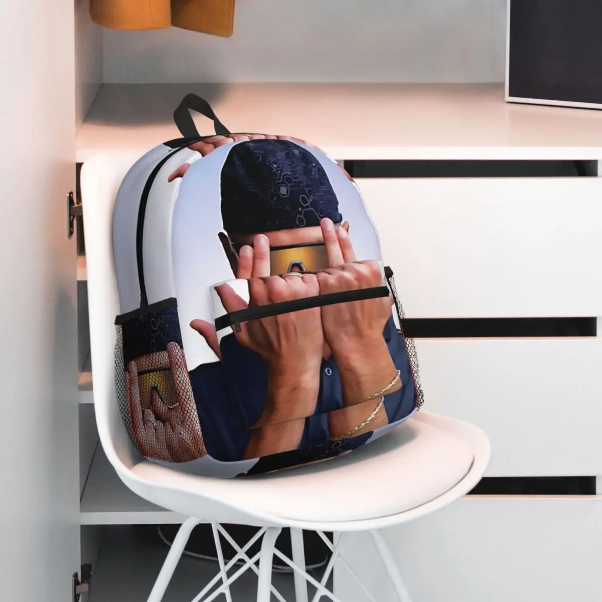 

Jul French Rapper Student Backpack School Bag Hiking Travel Daypack for Boys Girls Fashion Bookbag Shoulder Bags