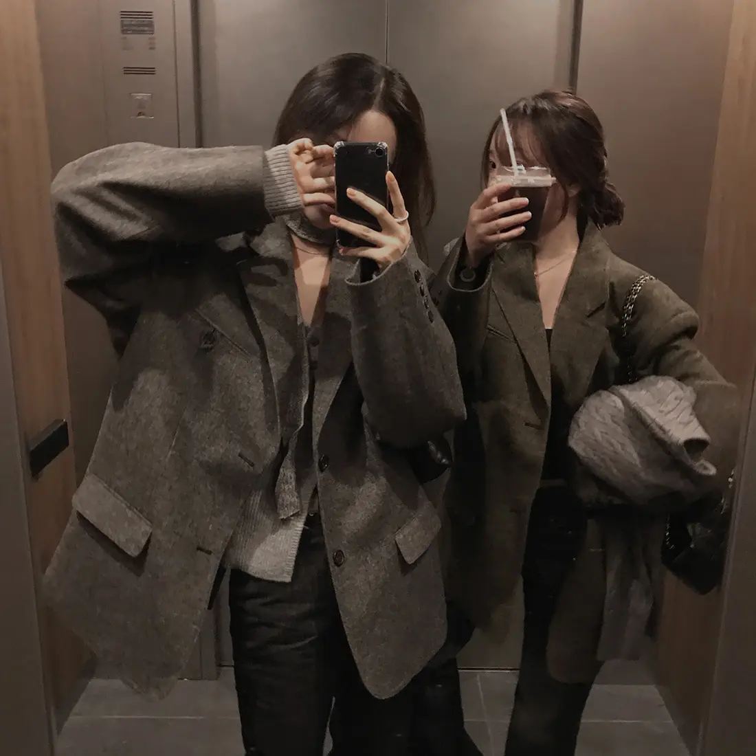 Summer Korean High Street Casual Coat Women Single Breasted Loose Warm Coat Elegant Fashion Chic Minimalist Coat Office Lady
