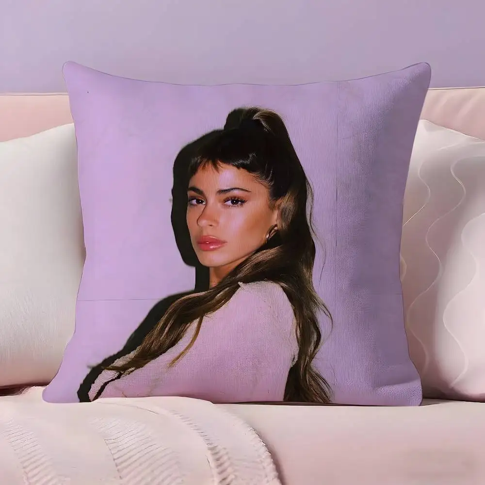 غطاء وسادة Singer M-Martina S-Stoessel TINI مصنوع من نسيج فائق النعومة وصديق للبشرة مثل الراحة وسحاب مخفي #3