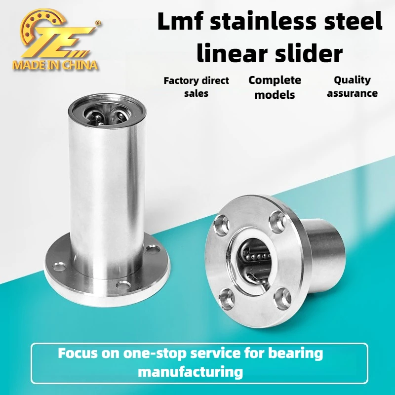304 stainless steel corrosion resistant SLMF8UU LMF10UU 12 13 16L 20 25 30 35 linear bearing