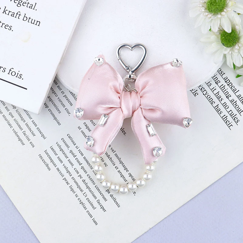 Woven Rope Bag Chain Pendant Decoration DIY High-end Adjustable Small Accessories Delicate Fashion Bow Keychain Pendant