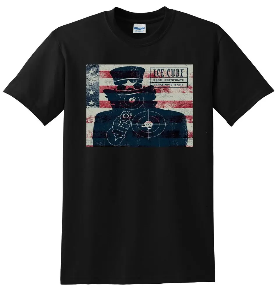 ICE CUBE T SHIRT death certificate vinyl cd cover SMALL MEDIUM LARGE or XLHigh Quality 100%Cotton Short Sleeve