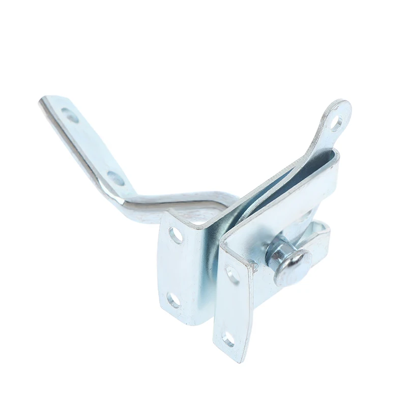 Self-Locking Gate Latch Carbon Steel Post Mounted Fence Gate Latch Heavy Duty Automatic Gravity Latch Self Locking Fence