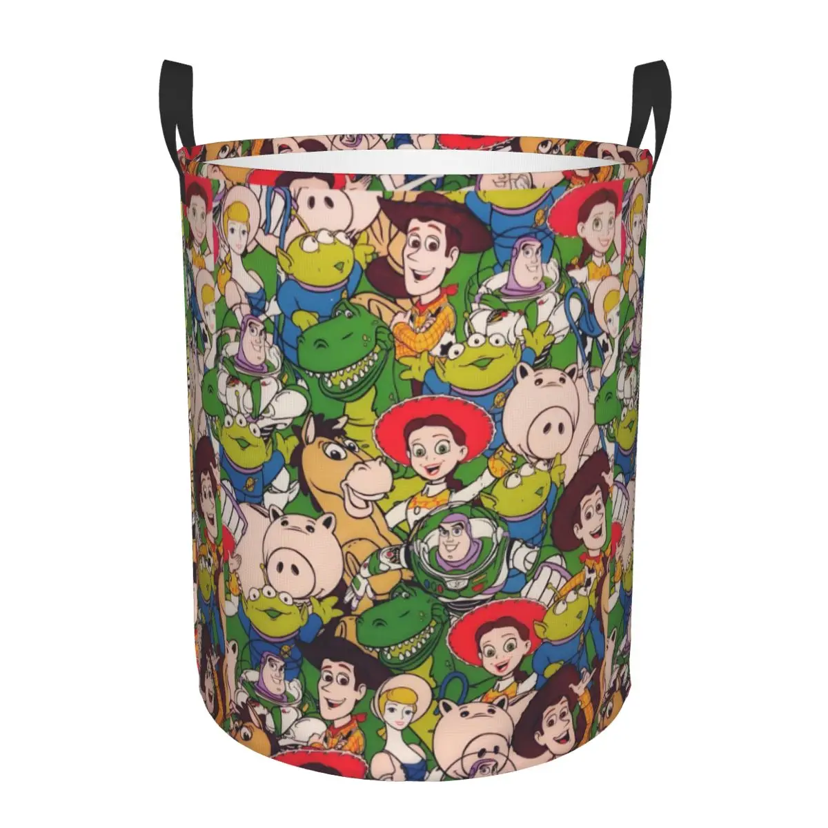 

Custom Toy Stroy Laundry Basket Collapsible Animated Adventure Comedy Film Baby Hamper for Nursery Toys Organizer Storage Bins