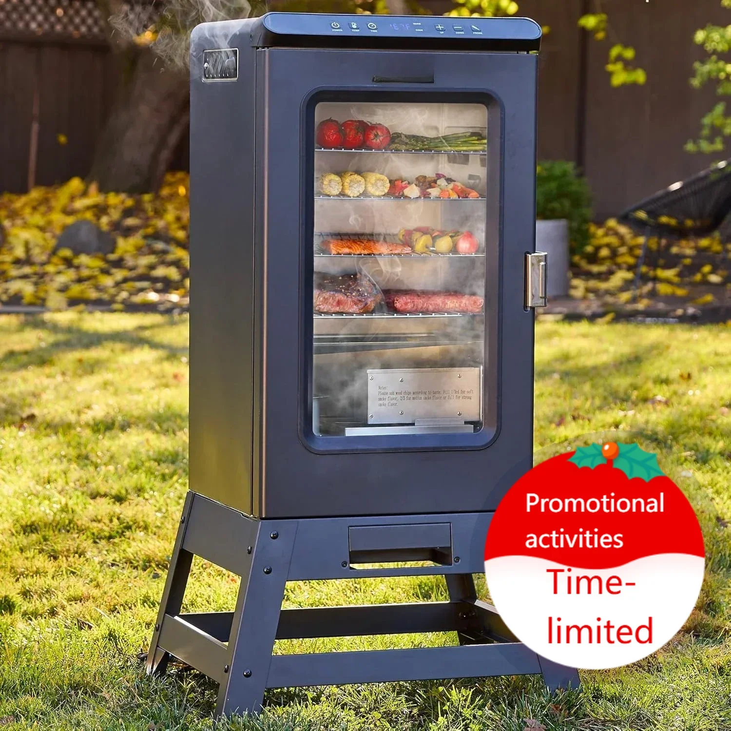 

Хит продаж: Электрическая коптильня Ridgewood Pro 30 дюймов | Встроенный датчик температуры мяса и подставка для использования на открытом воздухе | В 6 раз более длительное время горения.