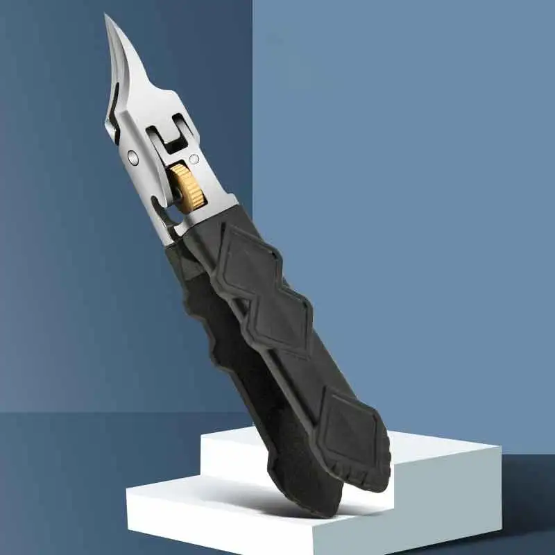 Super sharp angled nail clipper with lock switch, super sharp nail groove nail scissors, dead skin and spiky nail clippers, serr