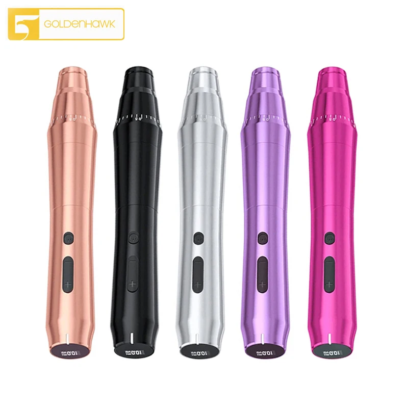 GOLDENHAWK Professional Wireless Tattoo Machine Tattoo Two Battery Pen 3.5mm Stroke Permanent Makeup For Eyeliner And Lips Brows