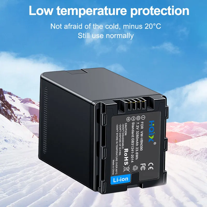 

HQIX for Panasoinc HC-X900MGK X920M HDC-TM900 HS900 SD800 SD900 Camera VW-VBN390 Charger Battery