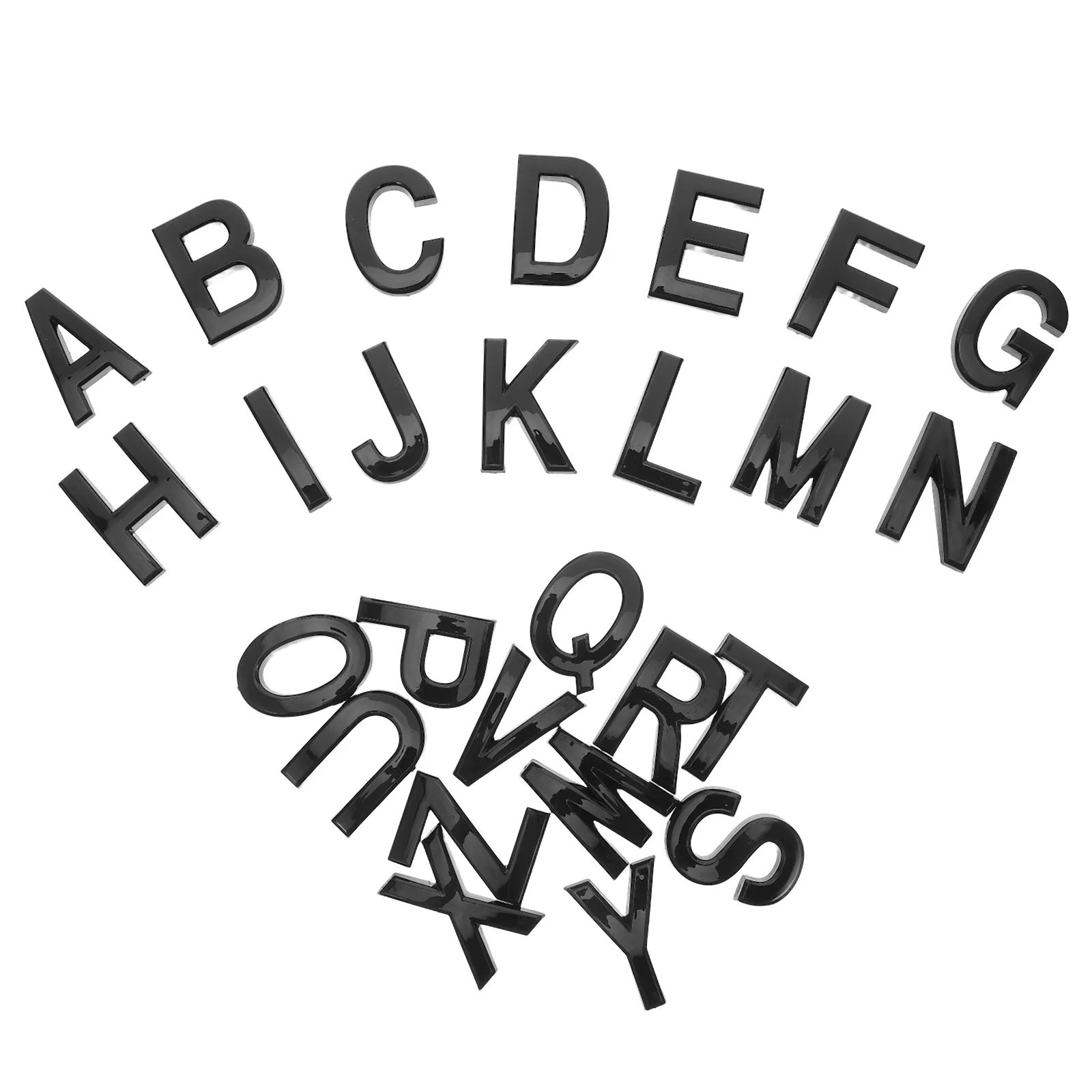 

1Set Adhesive Letters 3D Alphabet Door Signs Plastic Self Adhesive Letters for Home Address Apartment Door Wall Decor