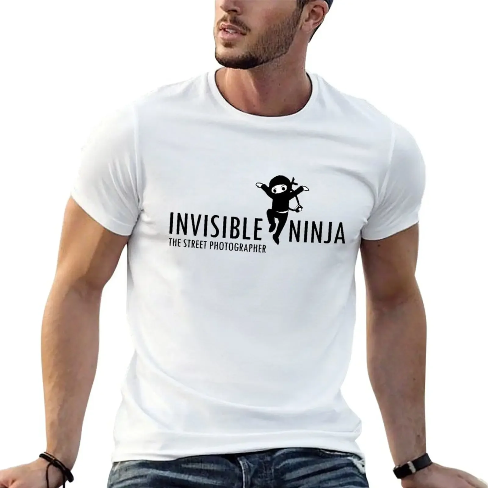 

Invisible ninja street photographer T-Shirt aesthetic clothes for a boy anime t shirts slim fit t shirts for men