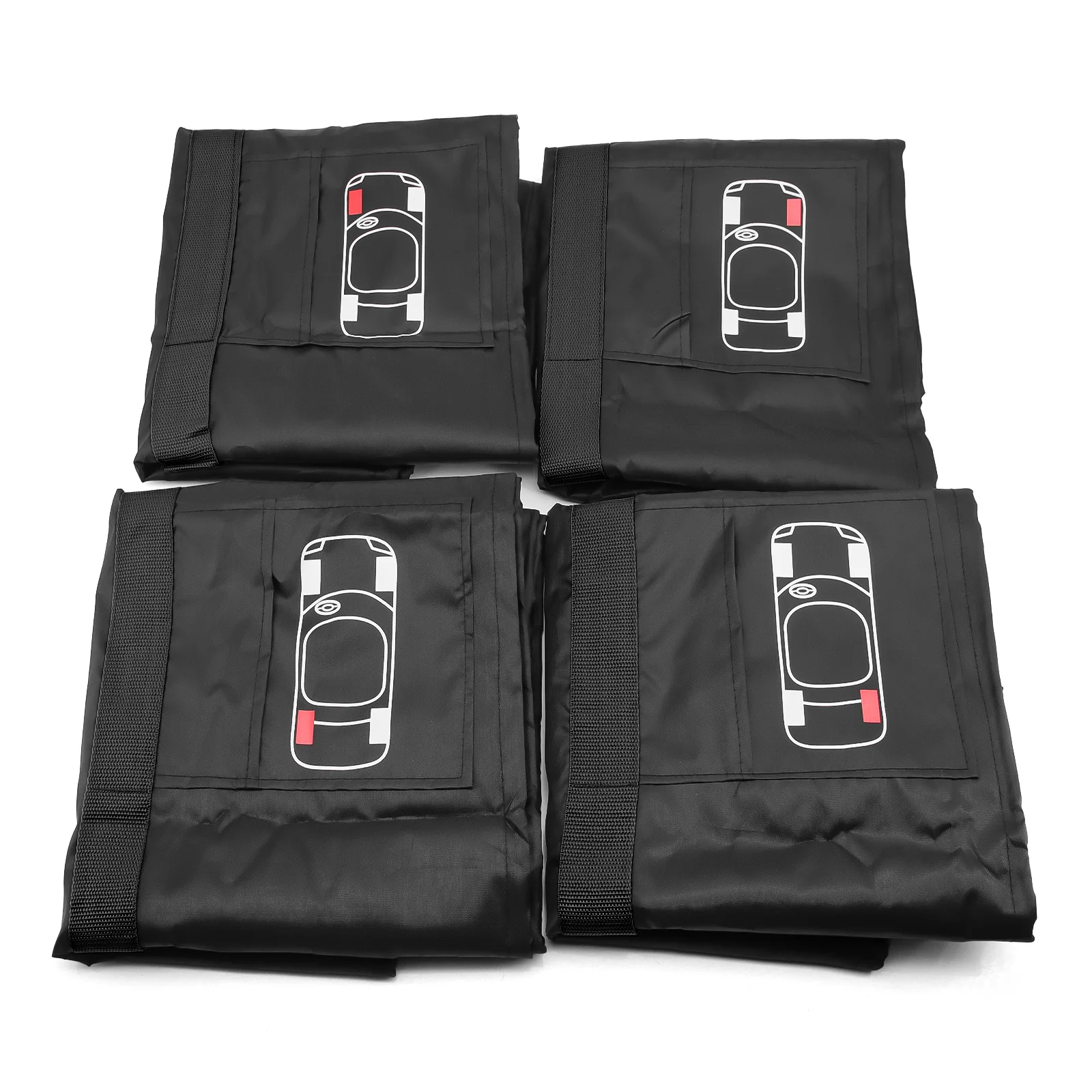 New 4Pcs/Set Car Spare Tire Cover Auto Wheel Tires Storage Bags Tyre Waterproof Polyester Bag Dust-proof Protector Styling