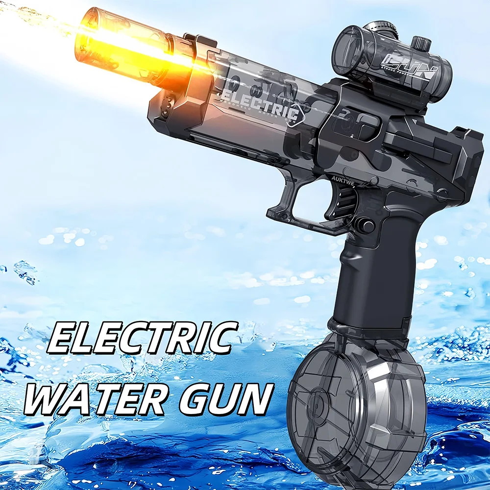 Gesimuleerde vlam Automatisch waterpistool Continu afvuren Elektrisch spuitapparaat Grote capaciteit Zomer buiten gevechtsstrandspeelgoed