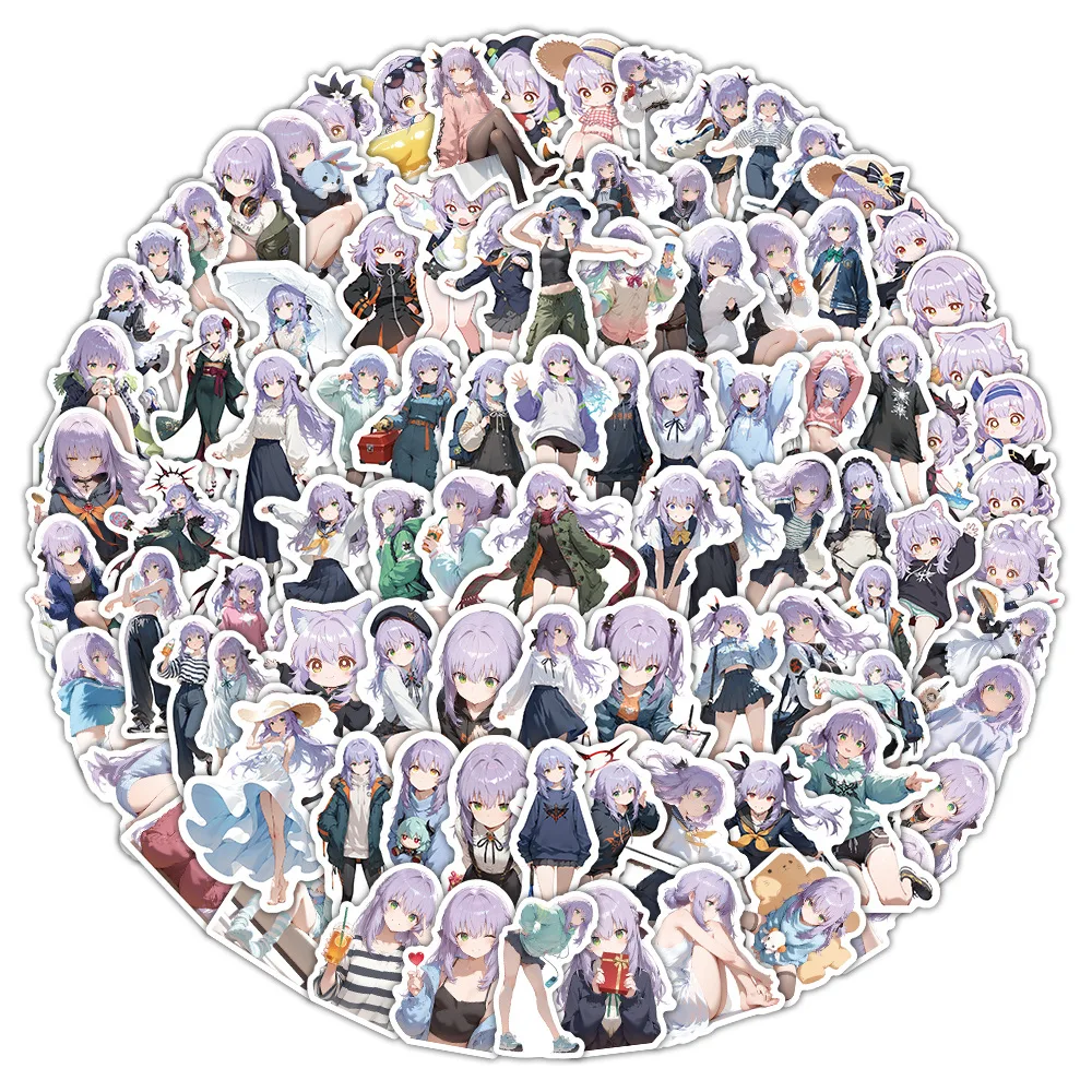 AliExpress 50/100PCS Shinoa Hiiragi Cartoon Stickers Cute Girl Decals Seraph of the end Decoration DIY Anime Graffiti Kids Toys Bike Guitar
