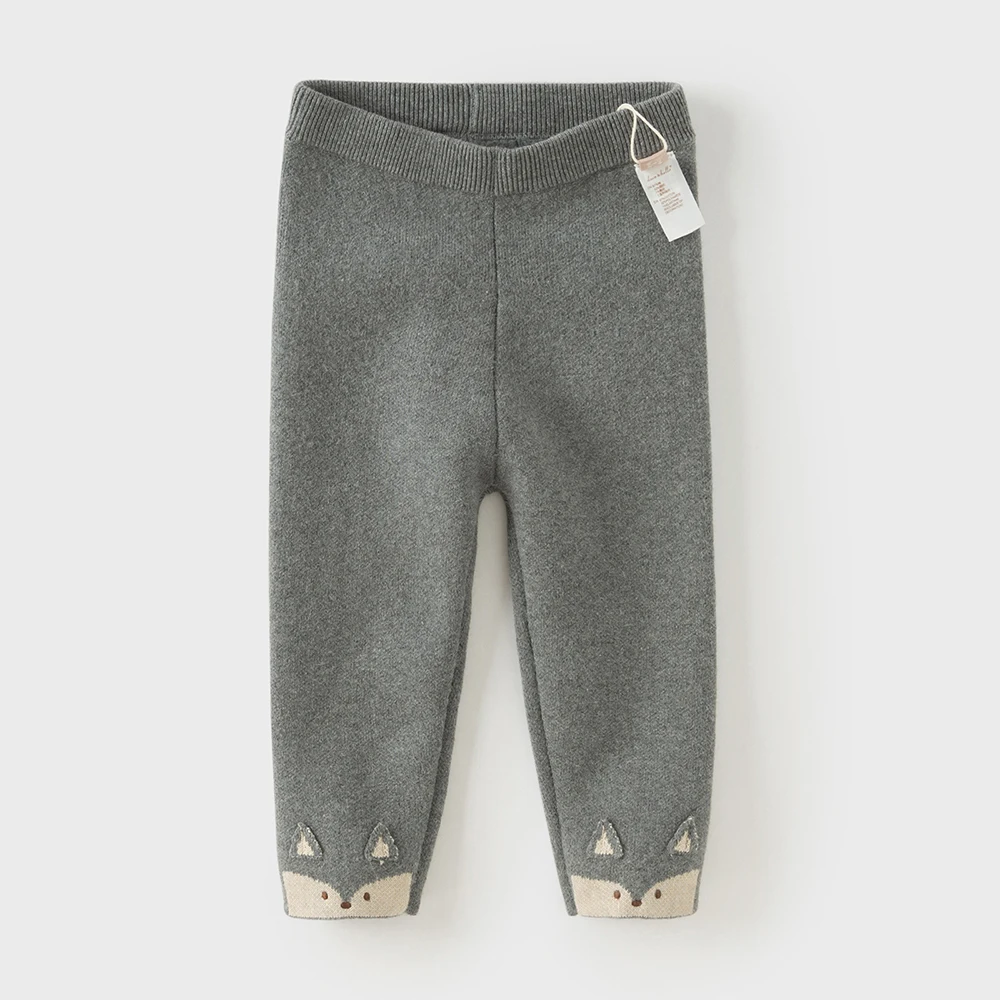 Dave Bella Children Leggings Autumn Winter Girls' Velvet Thick Trousers Casual Cute Elastic Outdoor Cotton Tight Pants DB4254943