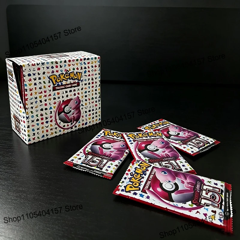360Pcs English Version Genuine Pokemon PTCG Sv2a Enhanced Supplement Pack 151 First Generation Pikachu Pokemon Collectible Card