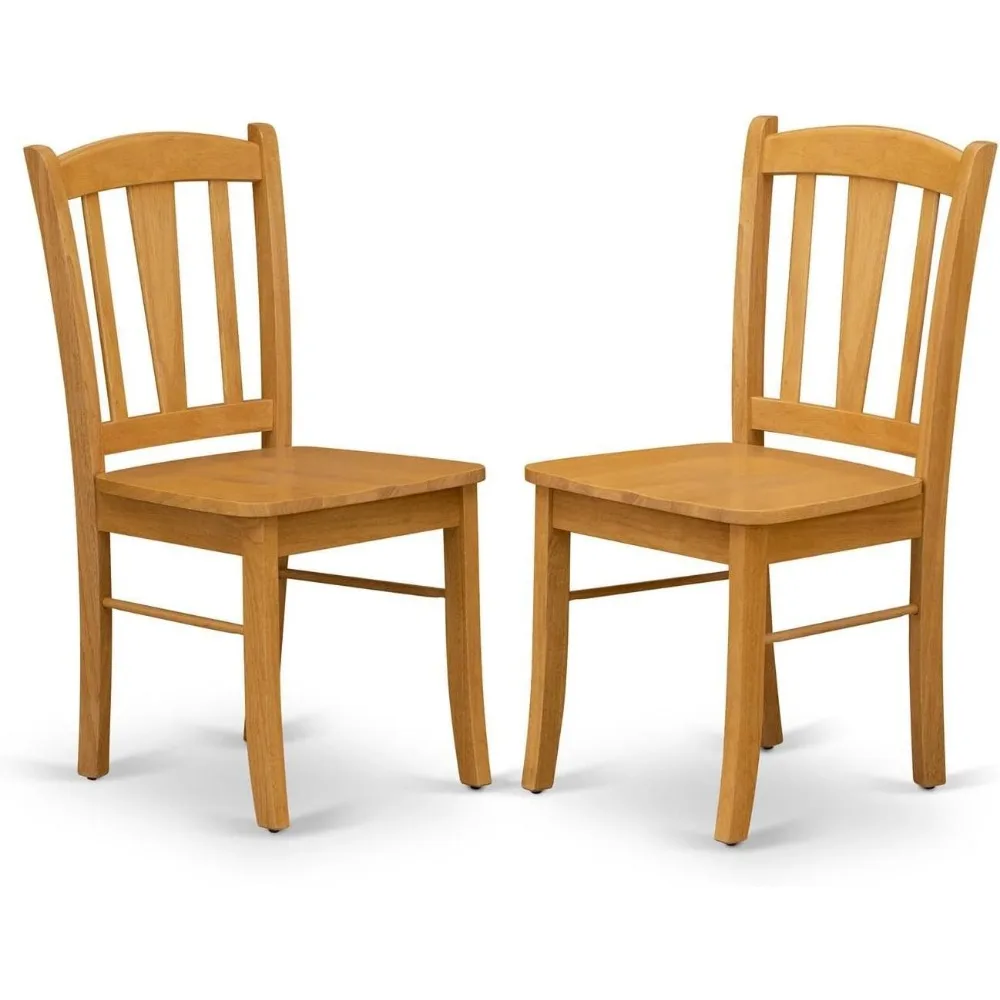 طقم طعام من خشب البلوط مكون من 5 قطع من East West Furniture مع طاولة مستطيلة و4 كراسي مطبخ، قابل للتوسيع مع أوراق الفراشة