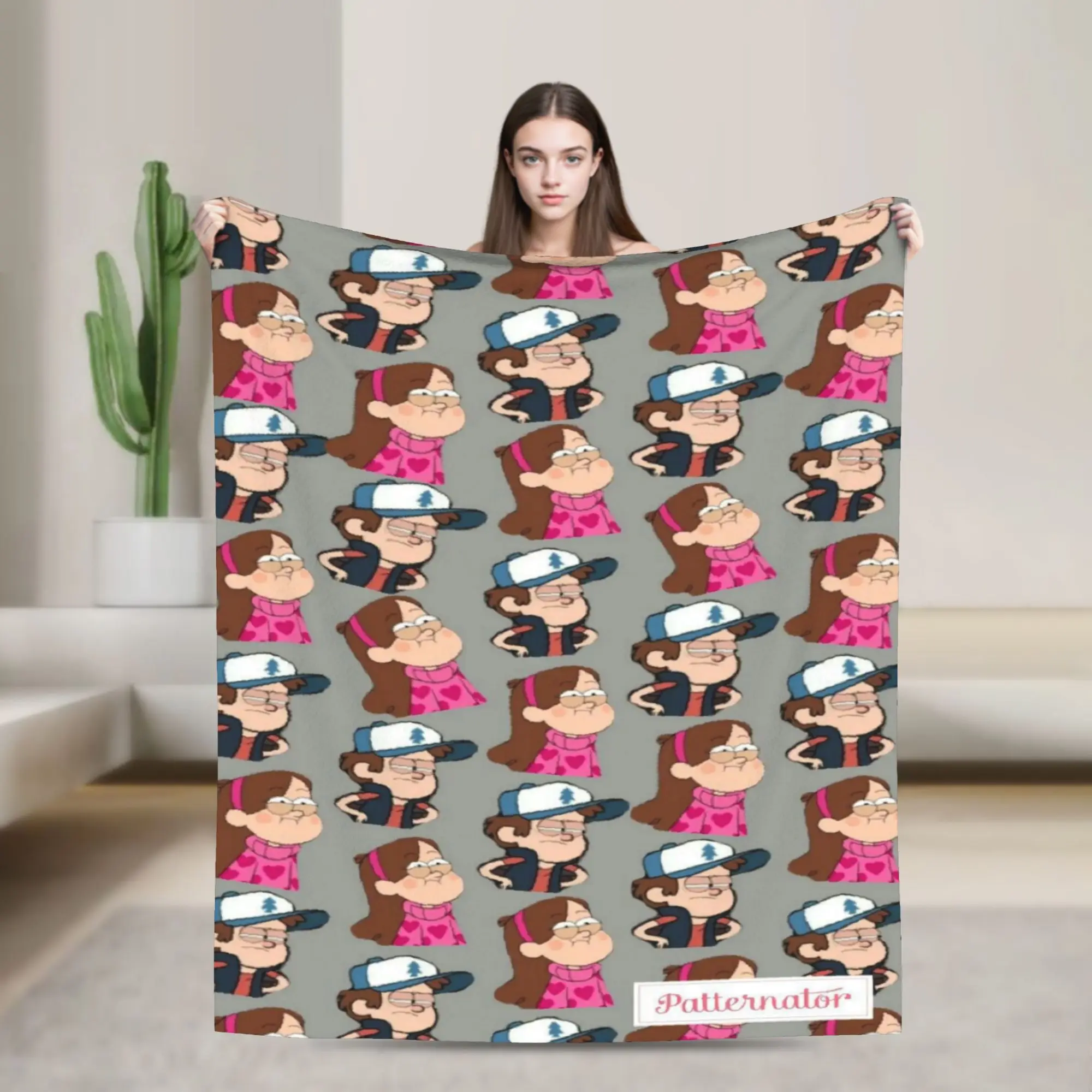 Gravitys Falls Throw Blanket for Couch  Soft Fuzzy Plush Blanket 50x60 Inches Multiple Sizes Bedspreads for All Seasons
