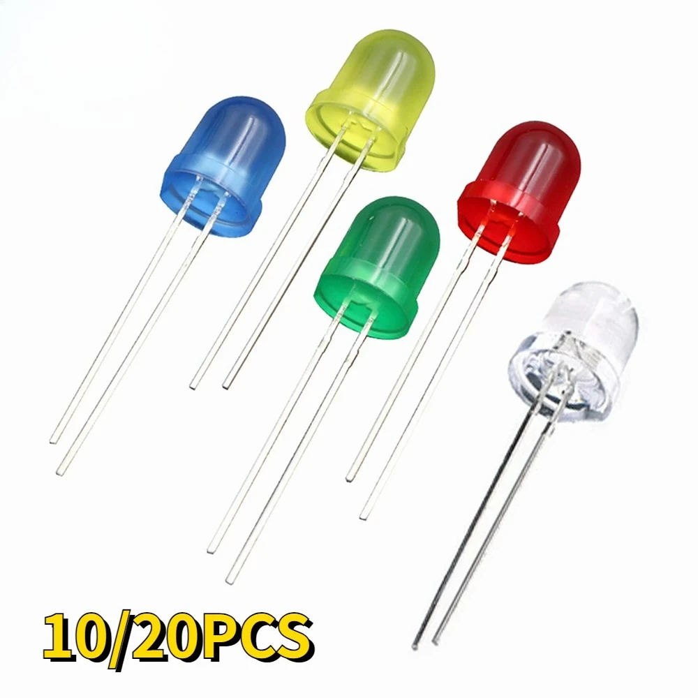 10/20PCS F8 Led Dio…
