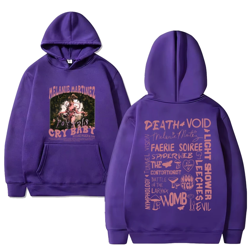 Hete Verkoop Melanie Martinez Portals Tour 2024 Print Hoodie Nieuwe Mannen Gothic Y 2K Sweatshirt Unisex Fleece Pullovers Met Lange Mouwen