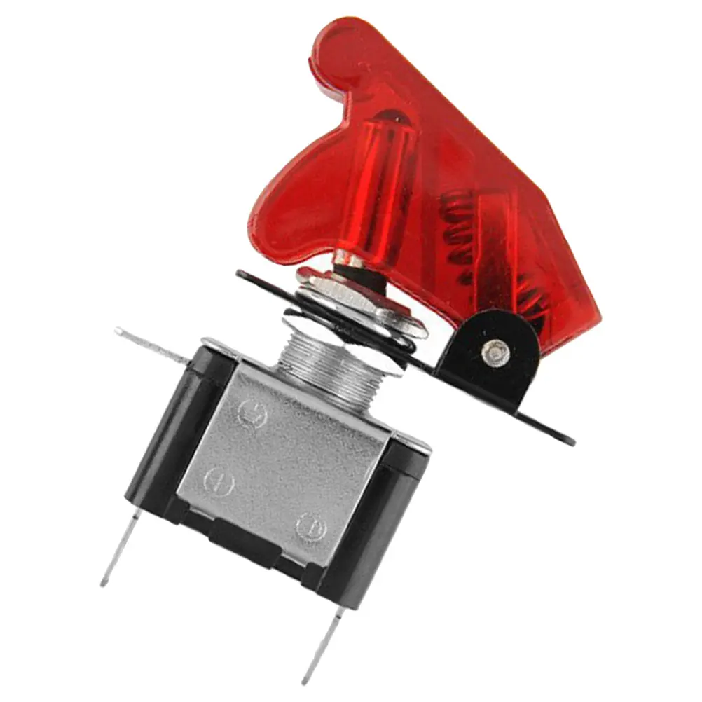 

Car Electrical Toggle Switch 12V Red Small Wide Compatibility Racing RV Boat Ship Truck Durable Stable Materials Easy Operation