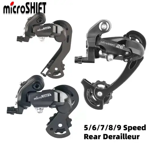 Original MicroSHIFT bicicleta desviador trasero RD-M21L/M26L MTB bicicleta 18 21 24 27 2 6/7/8/9 velocidades bicicleta desviador trasero piezas