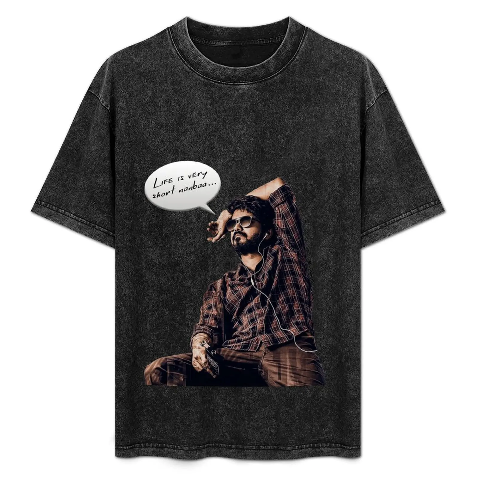 

Thalapathy T-Shirt Non-Shrink Basic Cotton T-Shirt