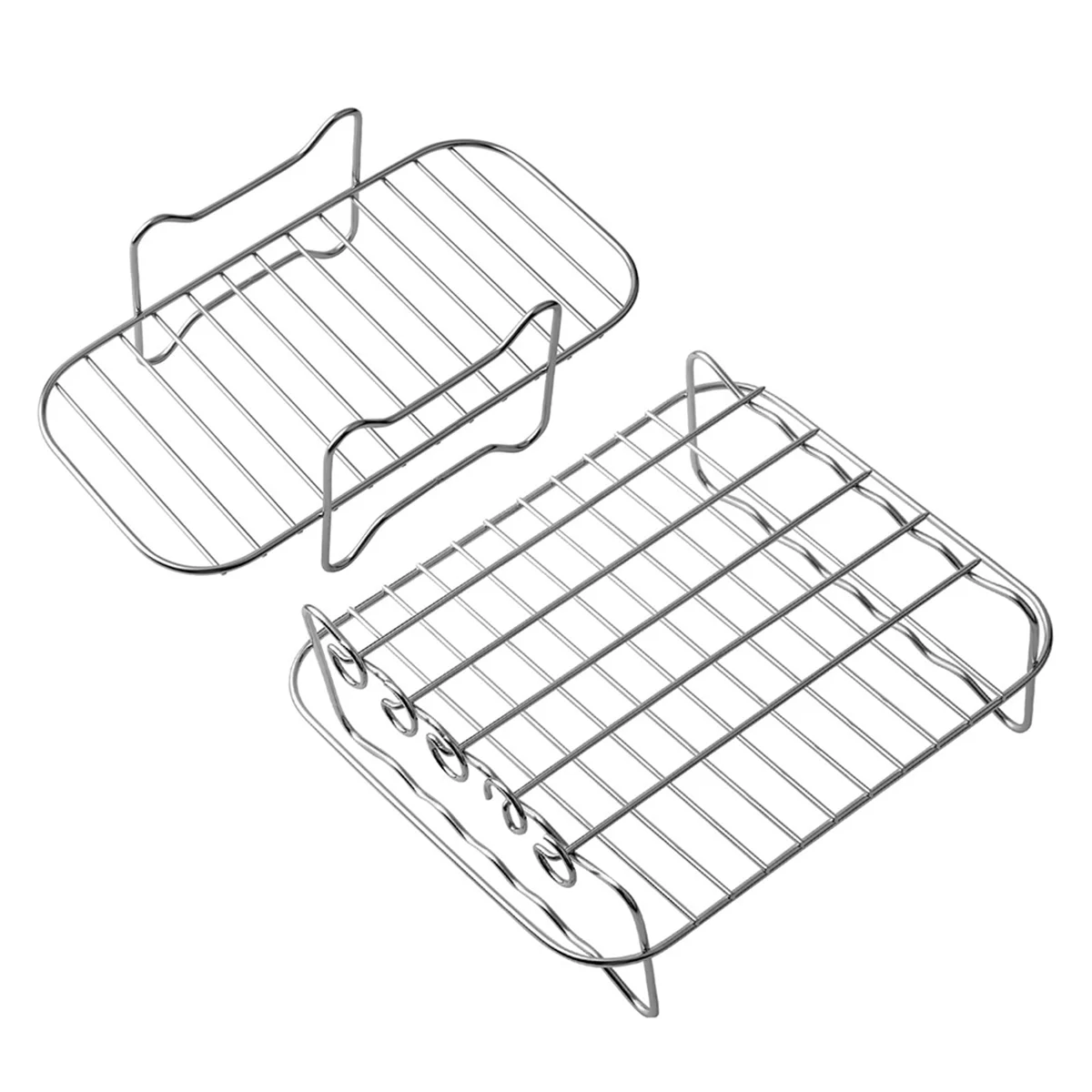 

X11A Airfryer Accessories for Philips Dual Basket Airfryer 3000 Series,Air Fryer Rack,Cooking Grate for Tefal EY9018 5.2/3.1L