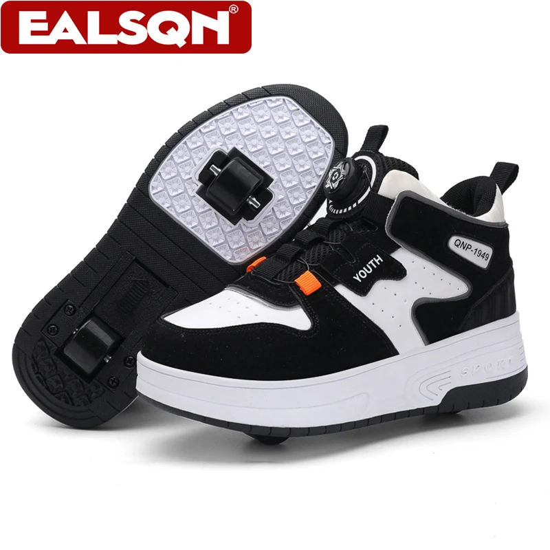 

Детская обувь для катания на роликовых коньках, прочная прогулочная обувь с защитой от столкновений, сверхлегкая двухколесная уличная спортивная обувь для детей, девочек и мальчиков