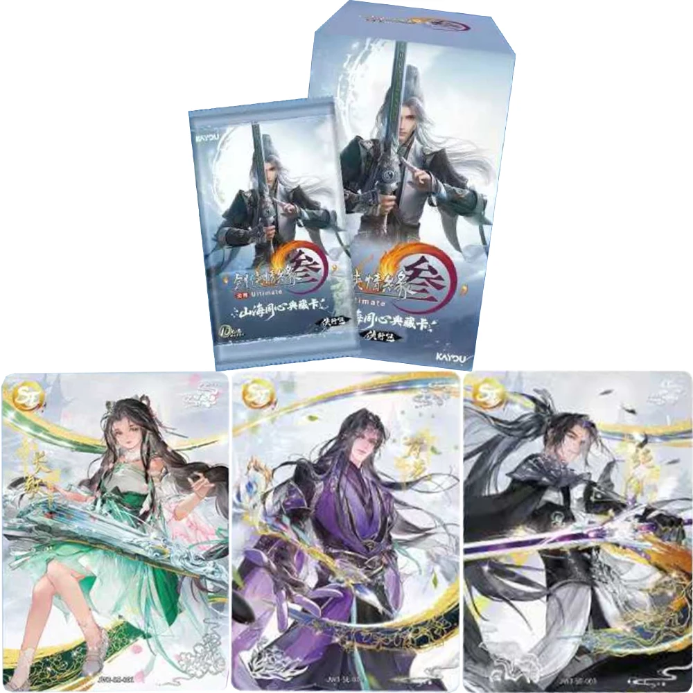

KAYOU Genuine Jian Wang 3 Card Shan Hai Tong Xin Series Xia Xing Pack Heroes Attend The Banquet Game Collection Cards Toys Gifts