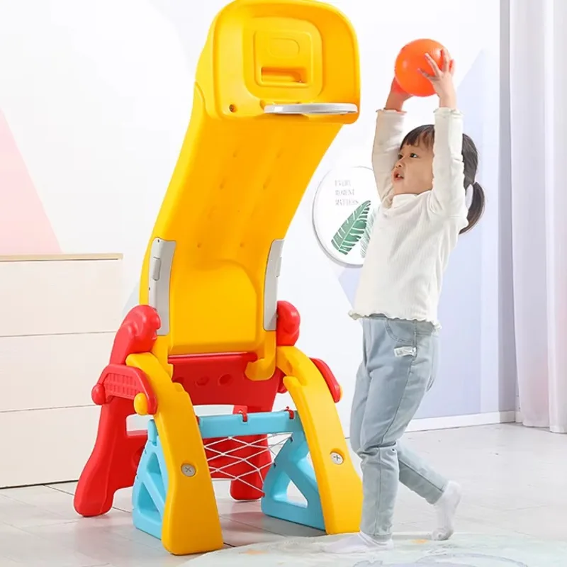 Wholesale Multi-Function Household Indoor Kids Playground Mini Plastic Slide Equipment Foldable Child Slide