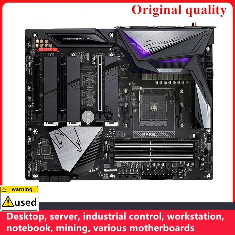 For B550 AORUS MASTER Motherboards Socket AM4 DDR4 128GB For AMD B550 Desktop Mainboard M,2 NVME USB3.0