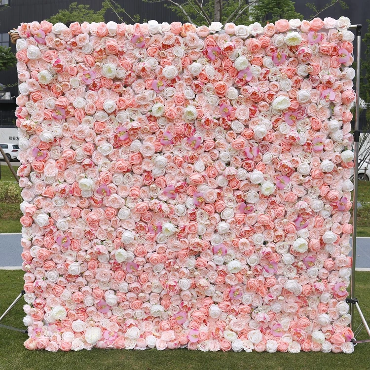 Pink Red Rose Flowers Theme Photography Backdrops 5D Pink Decorative Artificial Flower Wedding Party Decoration Sets X6102