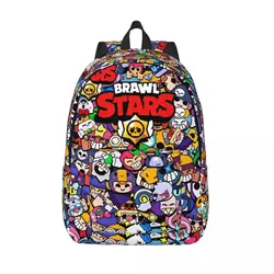 Brawled Game Backpack Elementary High College School Student Bookbag Teens Daypack Travel