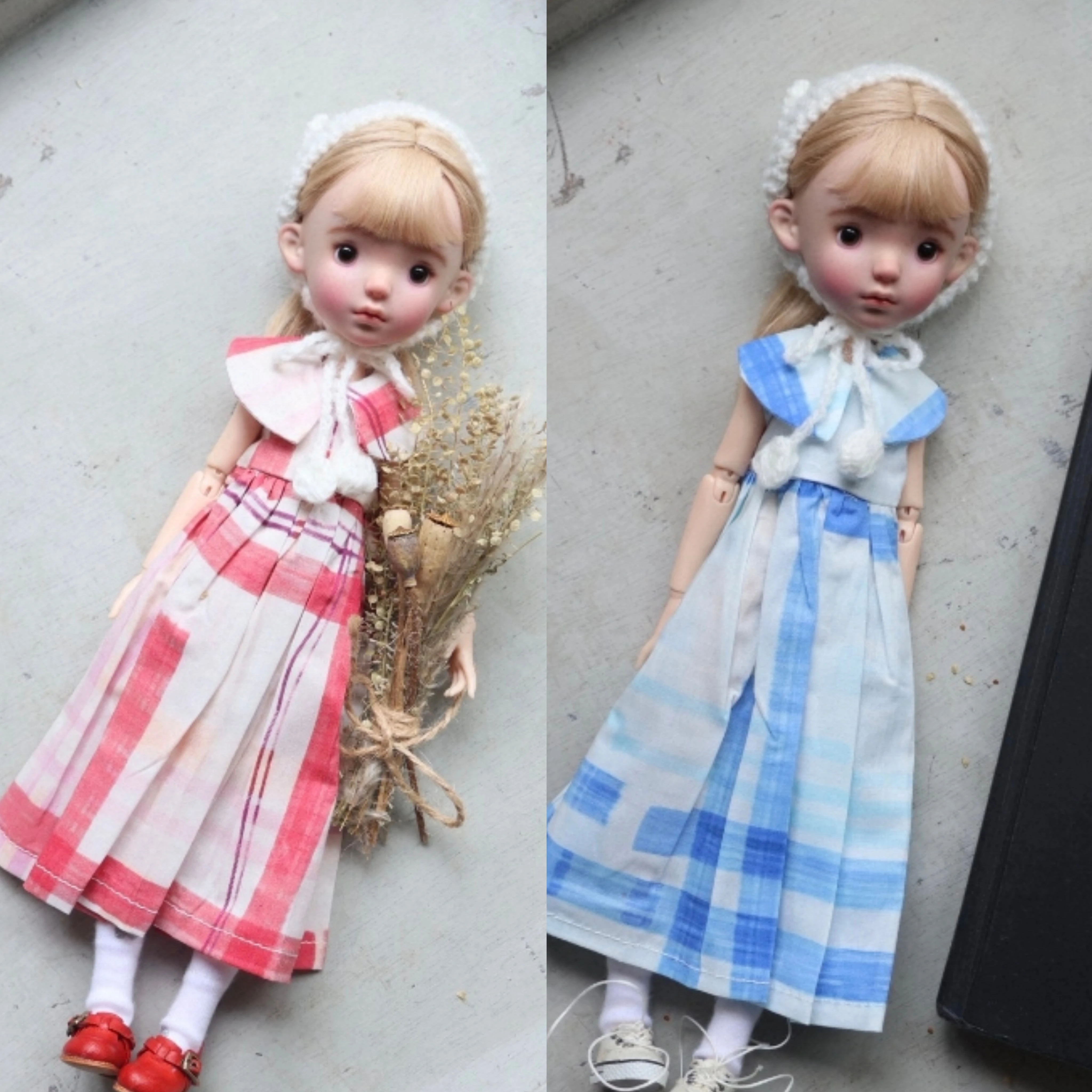 dula-doll-clothes-for-blythe-landoudou-landazz-ob24-ob22-licca-1-6-doll-blue-and-red-stripes
