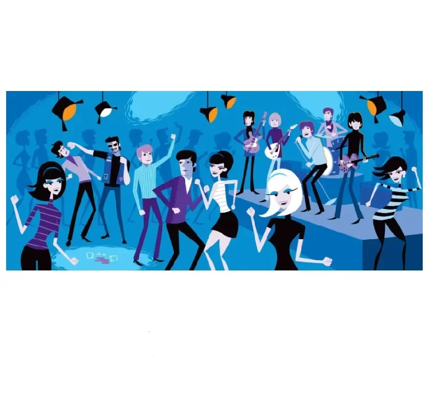 Josh Agle SHAG Its All Over Now Print Art Canvas Poster, Living Room Decor, Home Wall Picture