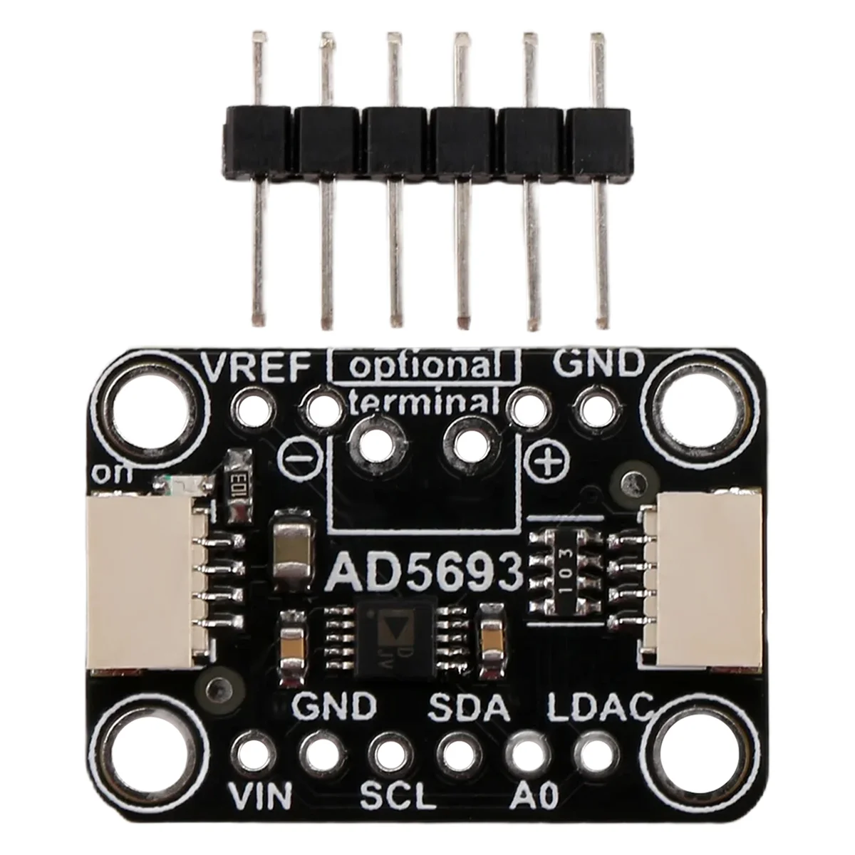 A62T-AD5693R Papan Breakout Antarmuka I2C Modul DAC 16-Bit Kompatibel dengan STEMMA QT Qwiic