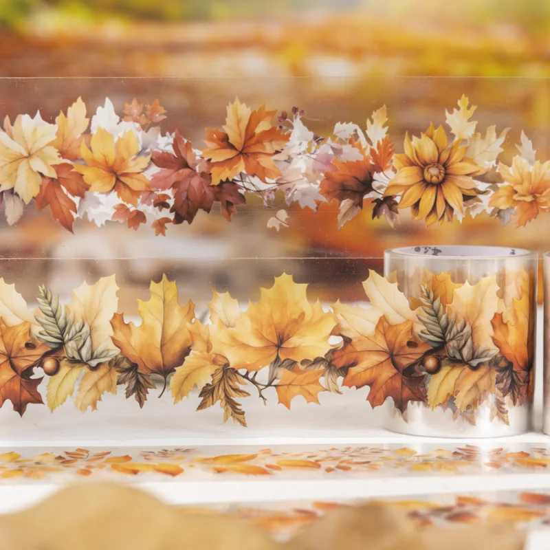 8packs/LOT Dusk Autumn Leaves series cute lovely retro decorative PET tape